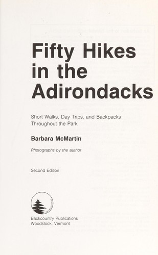 Fifty Hikes in the Adirondacks