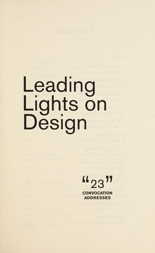 Leading lights on design