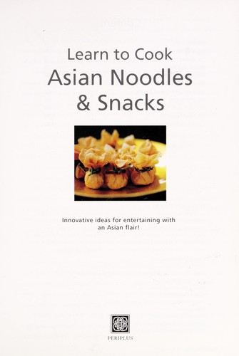 Asian noodles and snacks