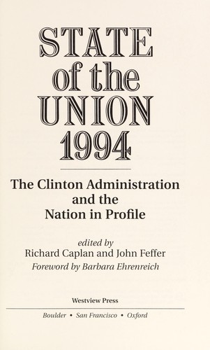 State of the union, 1994