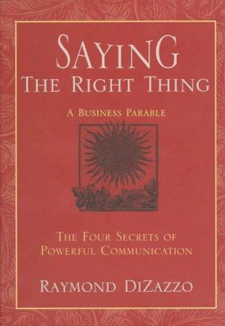 Saying the right thing