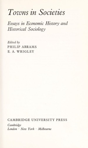 Towns in Societies