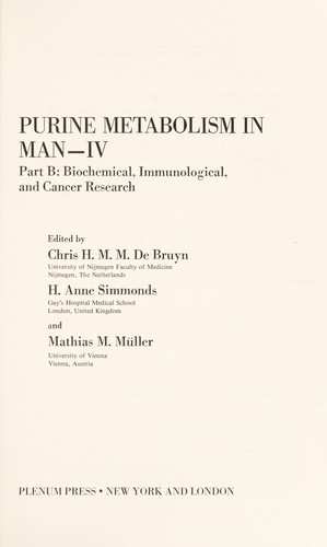Purine Metabolism in Man--IV