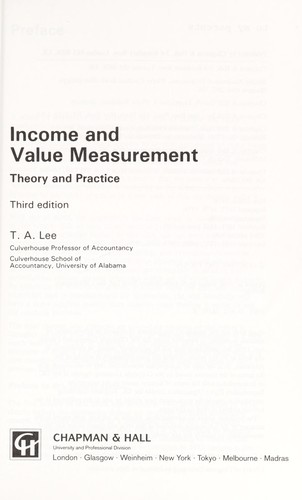 Income and Value Measurement
