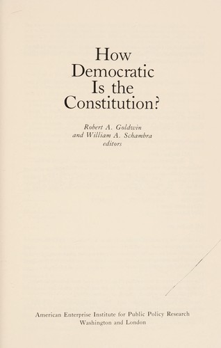 How democratic is the Constitution?