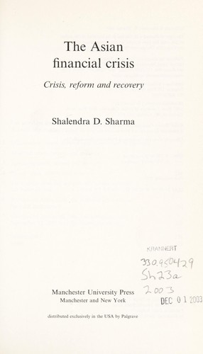 The Asian financial crisis
