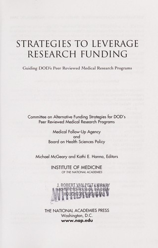 Strategies to Leverage Research Funding
