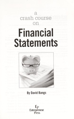 A Crash course on financial statements