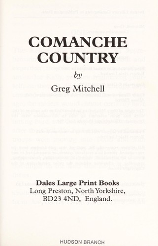 Comanche country