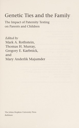 Genetic ties and the family