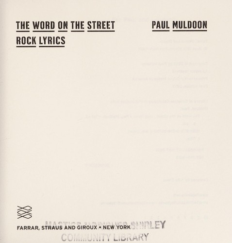 The word on the street