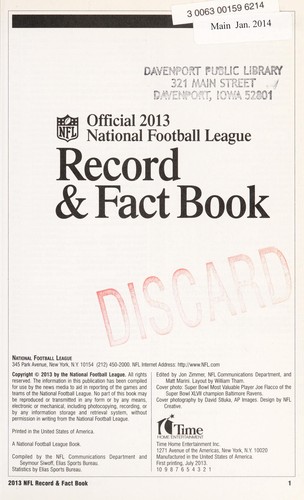 Official 2013 National Football League record & fact book