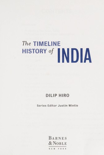 The timeline history of India