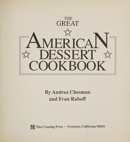 The Great American Dessert Cookbook
