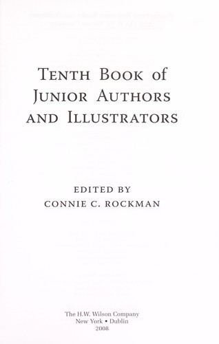 Tenth Book of Junior Authors and Illustrators