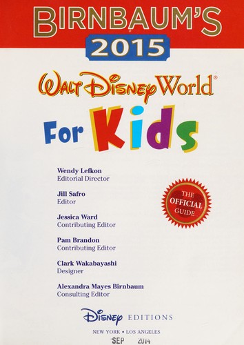 Birnbaum's 2015 Walt Disney World for Kids