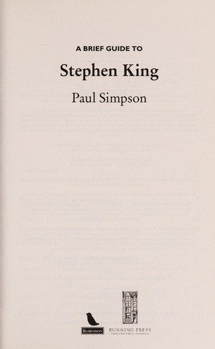 A brief guide to Stephen King