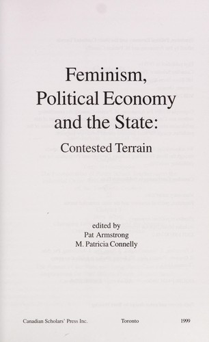 Feminism, Political Economics and the State