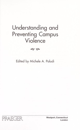 Understanding and Preventing Campus Violence
