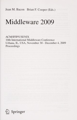 Middleware 2009