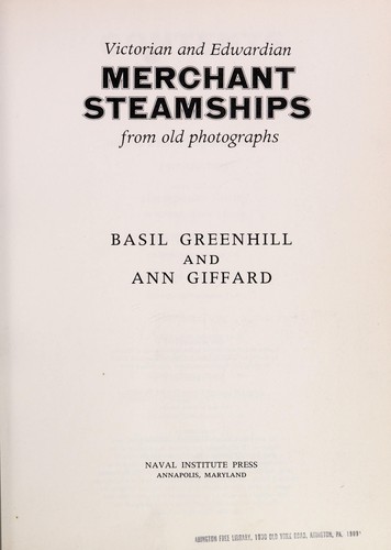Victorian and Edwardian merchant steamships from old photographs