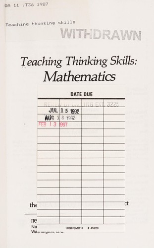 Teaching thinking skills
