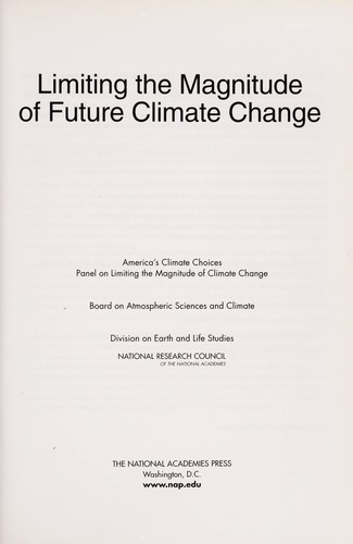 Limiting the Magnitude of Future Climate Change