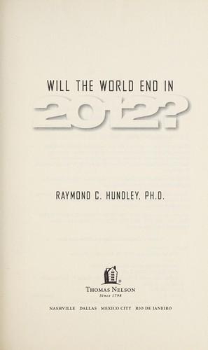 Will the world end in 2012?