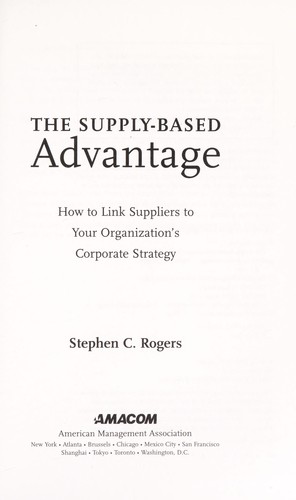 The supply-based advantage