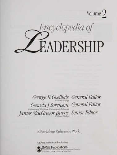 Encyclopedia of Leadership