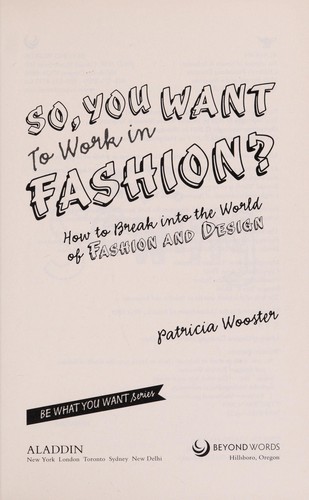 So, You Want to Work in Fashion?