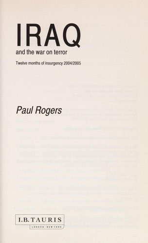 Iraq and the War on Terror: Twelve Months of Insurgency