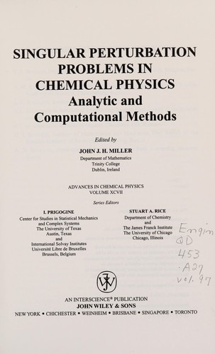 Singular Perturbation Problems in Chemical Physics