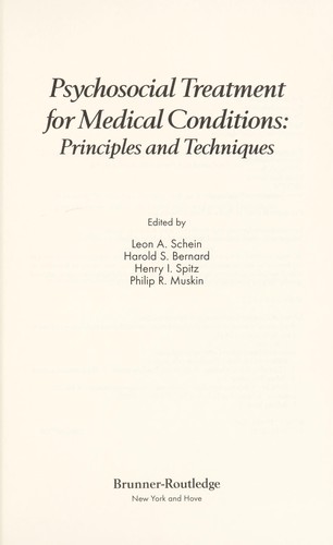 Psychosocial Treatment for Medical Conditions