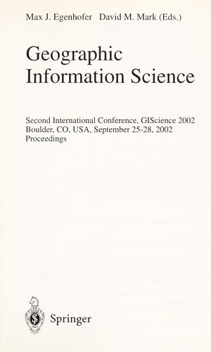 Geographic Information Science