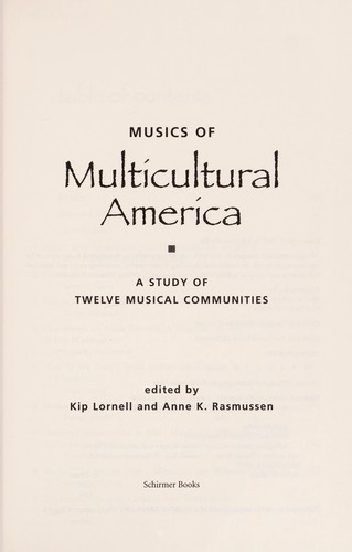 Musics of Multicultural America