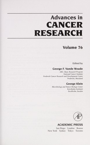 Advances in Cancer Research, Volume 76
