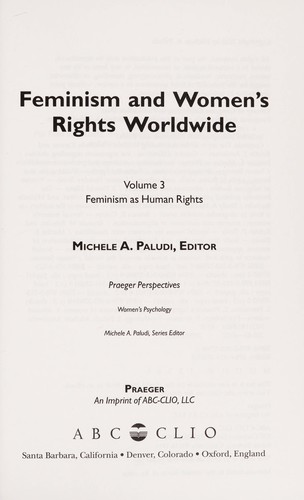 Feminism and women's rights worldwide