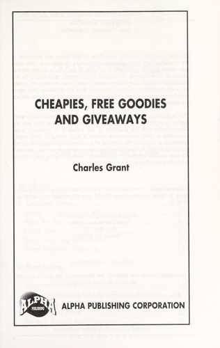 Cheapies, free goodies and giveaways