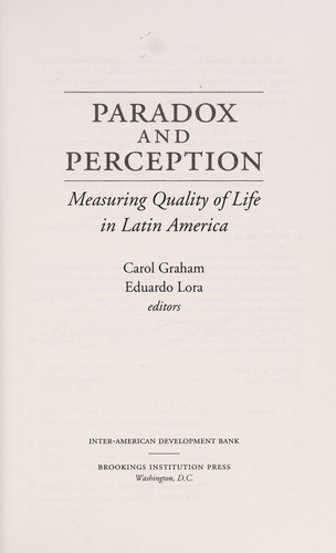 Paradox and perception