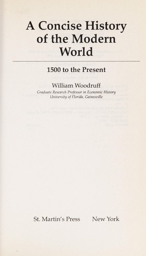 A Concise History of the Modern World
