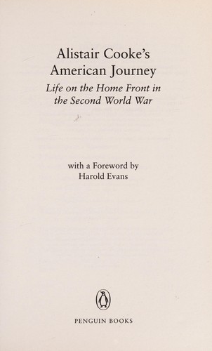 Alistair Cooke's American journey