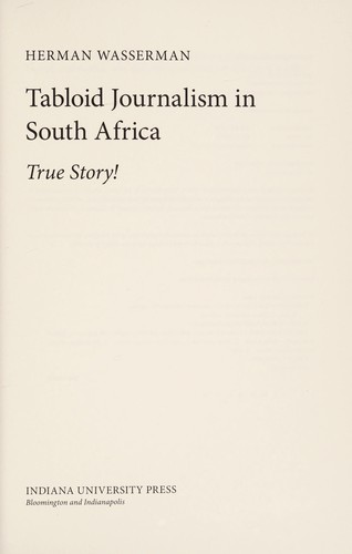 Tabloid journalism in South Africa