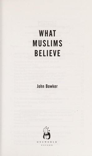 What Muslims Believe
