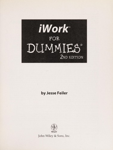 iWork for dummies