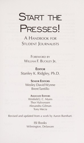 Start the presses!