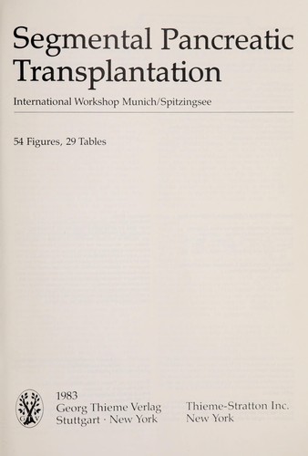 Segmental pancreatic transplantation