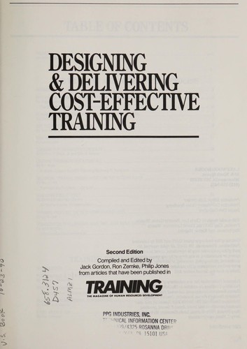 Designing & Delivering Cost-Effective Training