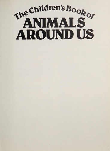 The Children's book of animals around us
