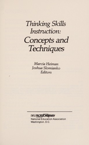 Thinking skills instruction